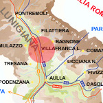 mappa Villafranca in Lunigiana